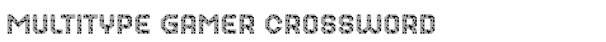 MultiType Gamer Crossword image